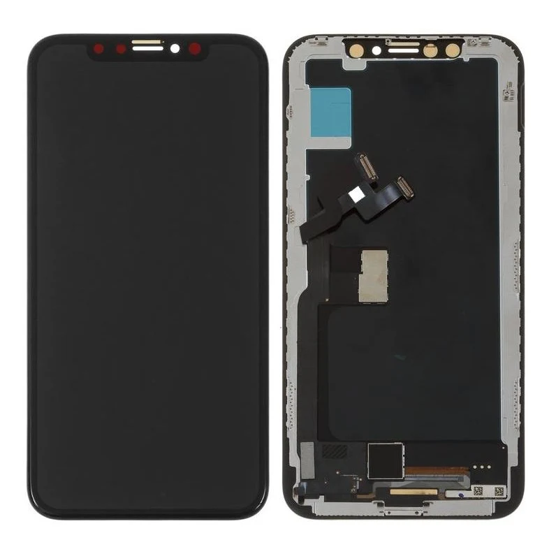 LCD with Touch Screen for Apple iPhone X 256GB - Silver (display glass combo folder)